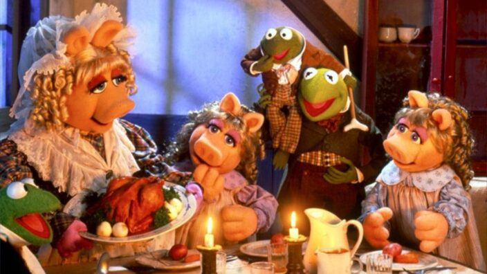 Muppets having dinner