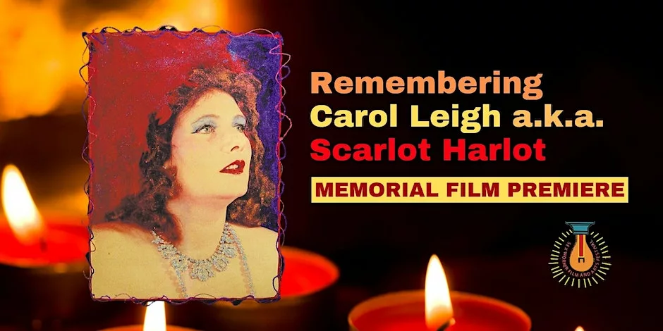 Carol Leigh (Scarlot Harlot) in a memorial screening