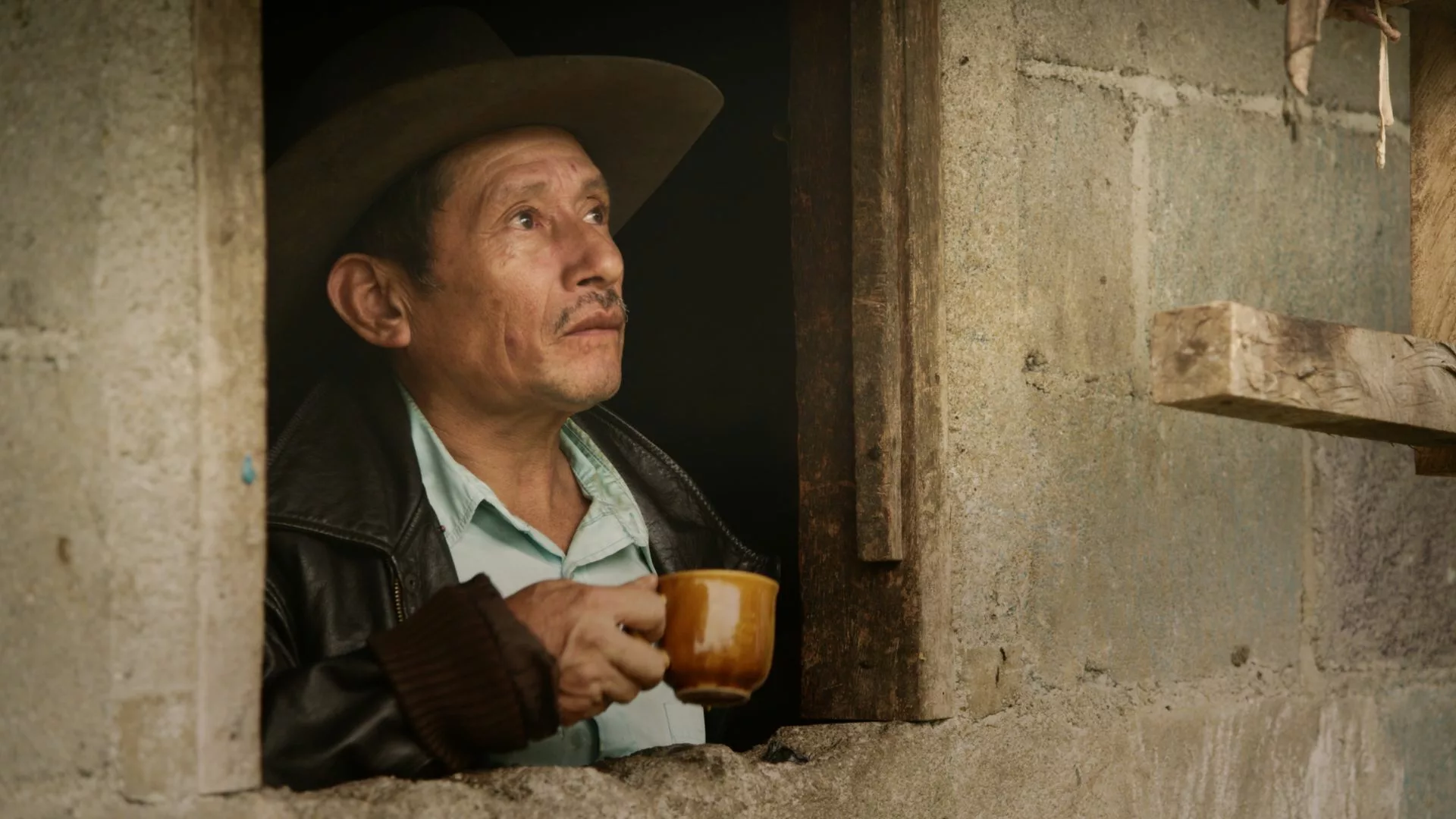 A man drinking Coffee